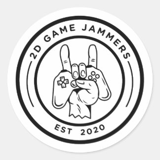 Redonda Hoja de pegatina del logotipo