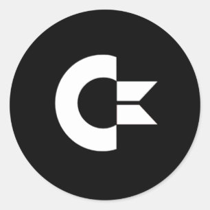 Redonda Hoja del pegatina del comodoro