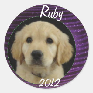 Redonda Hoja Pegatina de Ruby 2012