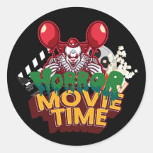 Hora de Película de Terror Pegatina de Payaso