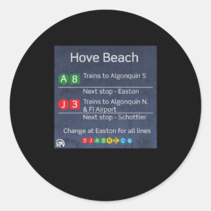 Redonda Hove Beach - Metro Liberty City - Pegatina Gta Iv