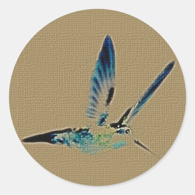 Redonda Hummingbird King Pegatina Sheet (Anverso)