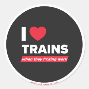 Redonda I <3 trenes - pegatina