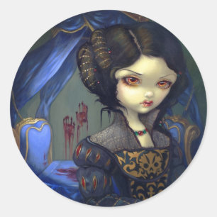 Redonda "I Vampiri: Bellissimo Letto" Pegatina