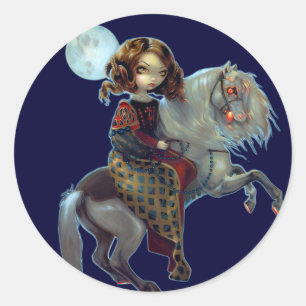 Redonda "I Vampiri: Notte a Cavalla" Pegatina