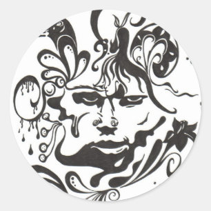 Redonda "IMAGÍNESE" al pegatina