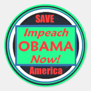 Redonda Impeach Pegatina