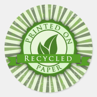 Redonda Impreso en Pegatina redondo brillante de papel rec