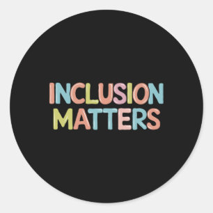 Redonda Inclusión S Pegatina De Cita De Autismo Multicolor