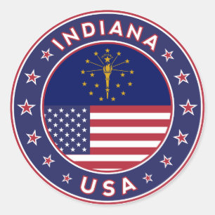 Redonda Indiana, camiseta Indiana, pegatina Indiana,