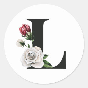 Redonda iniciales de vacaciones de invierno pegatina letra