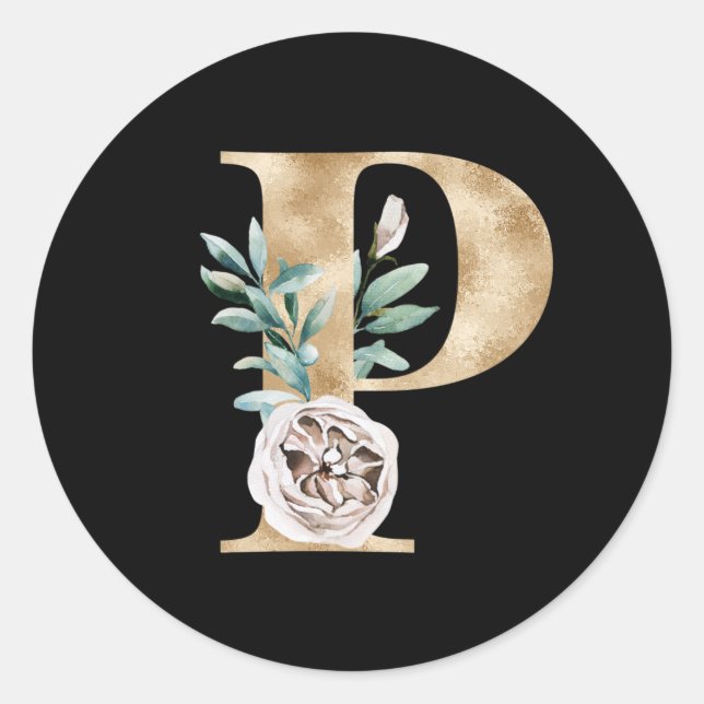 Redonda iniciales de vacaciones de invierno pegatina letra (Anverso)