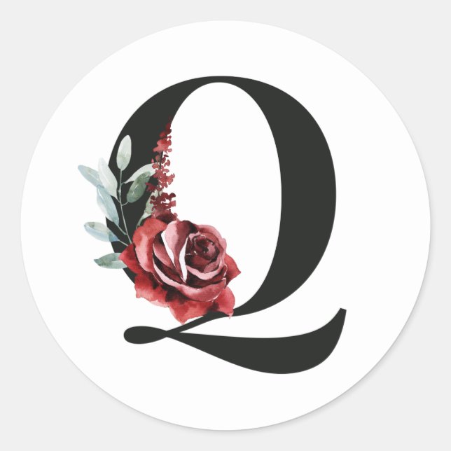 Redonda iniciales de vacaciones de invierno pegatina letra (Anverso)