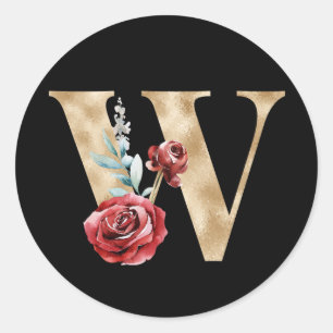 Redonda iniciales de vacaciones de invierno pegatina letra