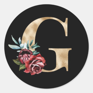 Redonda iniciales de vacaciones de invierno pegatina letra