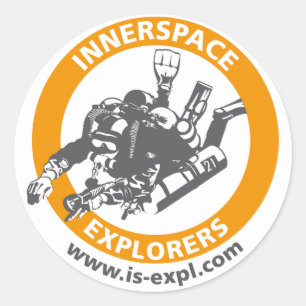 Redonda InnerSpace Explorers pegatina
