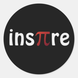 Redonda Inspire Pi Day Math Pegatina