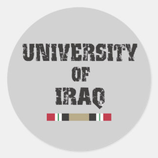 Redonda Iraq D 2 pegatina