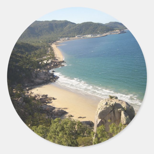 Redonda Isla Magnética - Australia Pegatina (Anverso)