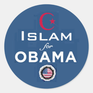 Redonda ISLAM Obama Pegatina