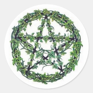 Redonda Ivy Pentacle Pegatina