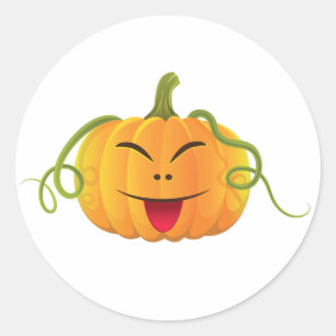 Redonda jack-o-lantern Halloween Pumpkin Classic Pegatina