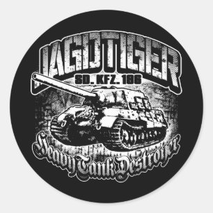 Redonda JAGDTIGER Pegatina Pegatina redondo clásico