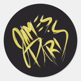 Redonda James Paris Pegatina