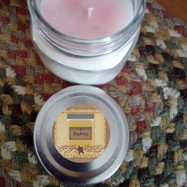 Redonda Jar Candle Personalizado Scent Pegatina redondo (Subido por el creador)