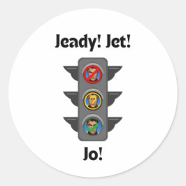 Redonda Jayce Stoplight Pegatina