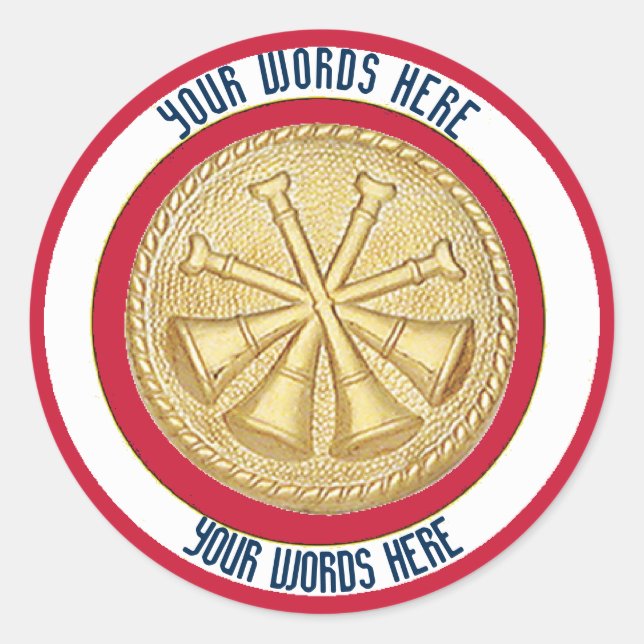 Redonda Jefe de bomberos adjunto 4 Pegatina Personalizado  (Anverso)