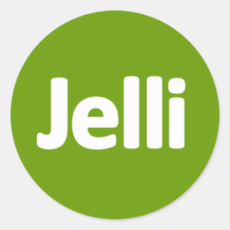 Redonda Jelli Pegatina - Verde