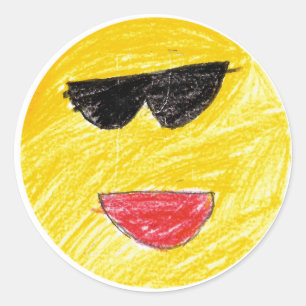 Redonda Jennifer: Pegatina redondo