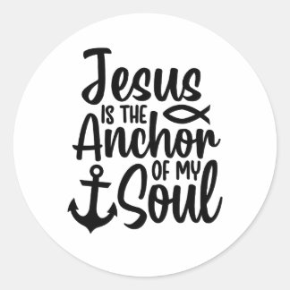 Redonda Jesús, el ancla de mi pegatina del alma
