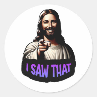 Redonda Jesús - ¡Lo Vi! - decal vinílico pegatina