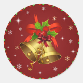 Redonda Jingle Bells Pegatina