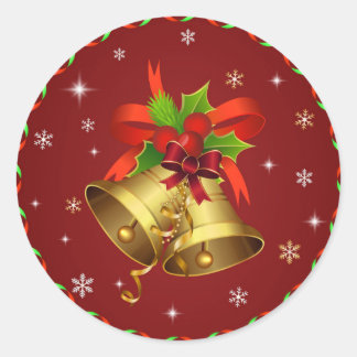 Redonda Jingle Bells Pegatina