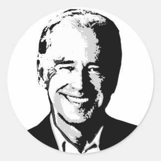 Redonda Joe Biden pegatina sheet