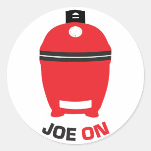 Redonda Joe On Pegatina para fans de Kamado Grill