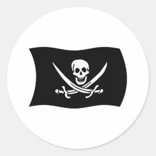 Redonda John Rackham Flag Pegatina