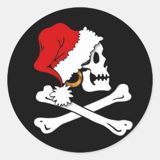 Redonda Jolly Kris Kringle Roger Pegatina
