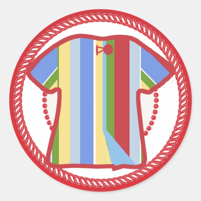 Redonda Joseph Coat Pegatina (Anverso)