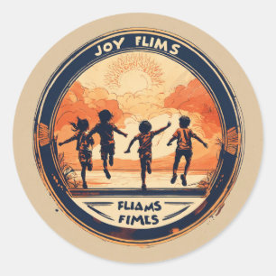Redonda Joy flis pegatina