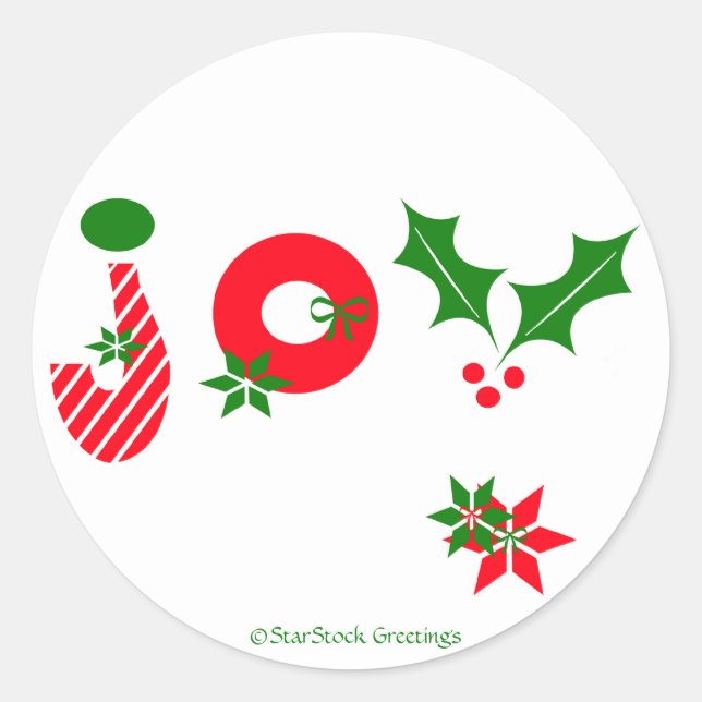 Redonda Joy Pegatina (Anverso)