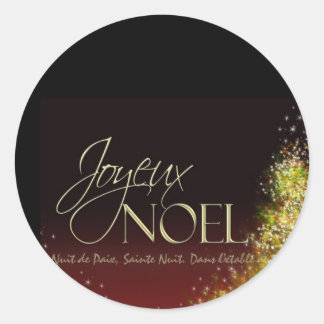 Redonda Joyeux NOEL pegatina