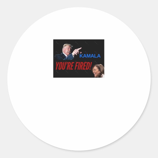 Redonda Kamala, ¡estás despedido! Pegatina (Anverso)