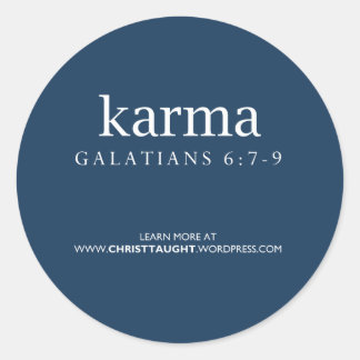 Redonda Karma Pegatina