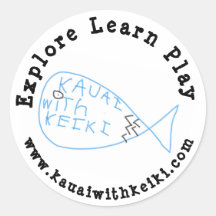 Kauai con Keiki Pegatina