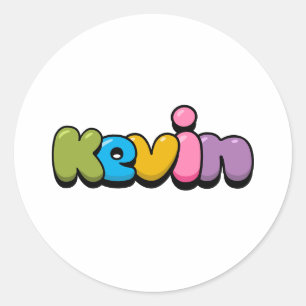 Redonda Kevin Classic Round Pegatina