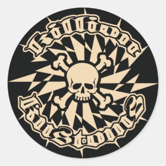 Redonda Killions Kustoms Pegatina pequeño